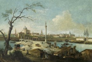 Capriccio with a View of Padua by Giuseppe Bernardino Bison